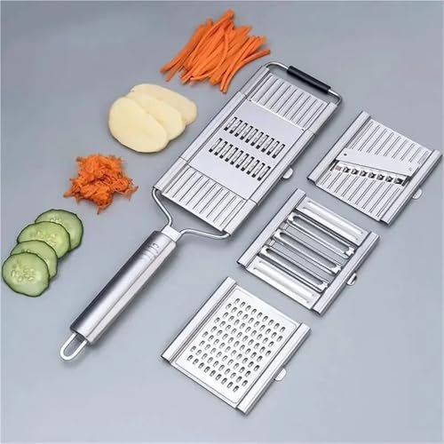 Cortadora de verduras 4 en 1 acero inoxidable 3 piezas miniatura 3