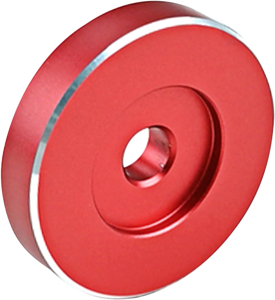 Red Phonograph Adapter for Record Player, Aluminium Stable Insert