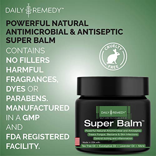 Antifungal Balm - Made in USA - Helps Treat Eczema, Ringworm, Jock Itch, Athletes Foot and Nail Fungal Infections - Best Ointment to Soothes Itchy, Scaly or Cracked Skin