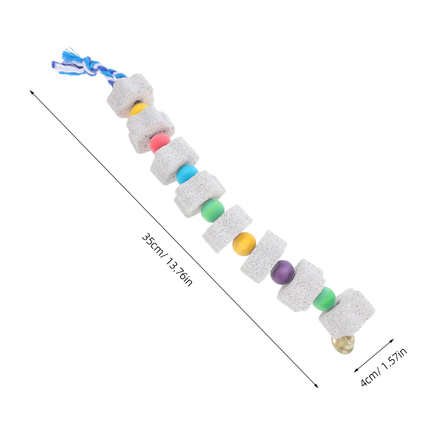 Yardenfun Chickens Toys Set Large Chew Toys with Bells Beak Grinding Stone Coop Accessory for Boys and Girls