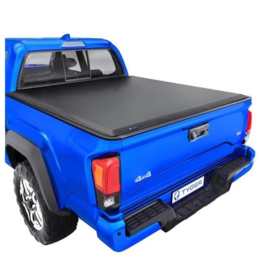 Tyger Auto T1 Soft Roll Up Truck Bed Tonneau Cover for 2016-2020 Toyota Tacoma Fleetside 5' Bed TG-BC1T9044