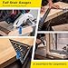 Tall Stair Gauges for Framing Square with Holder, Carabiner Stair guages Knobs Tool for Circular Saw Metal Stair Stringer Layout Tool for Carpentry Squares Stair and Rafter Gauge Clamps