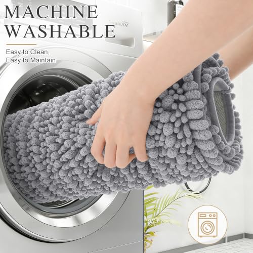 OLANLY Bathroom Rugs 30x20, Thick Soft and Absorbent Chenille Bath Mat - image 5