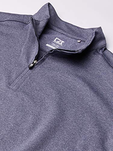 Cutter & Buck Men's Soft, Performance, Subtle Stripe Shoreline Half-Zip Pullover3