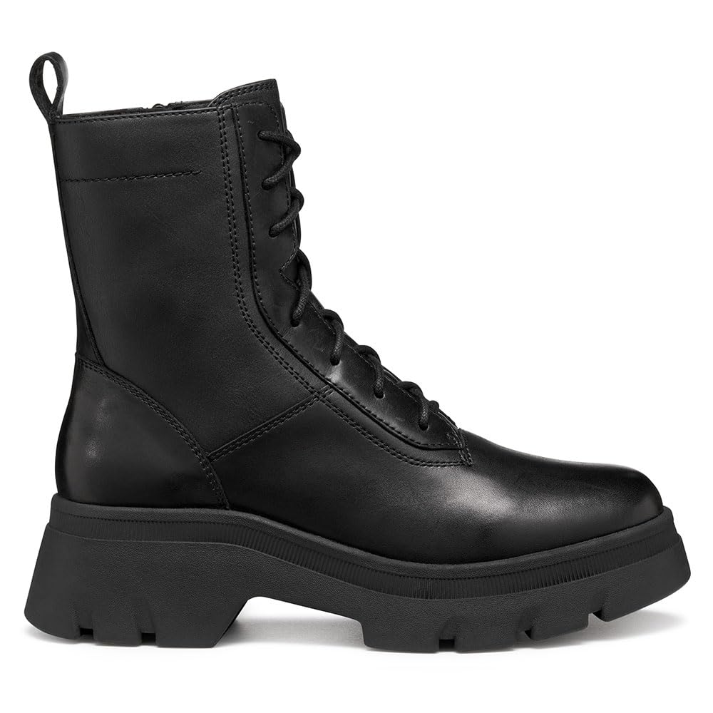 Geox Women's D PLUETTE Ankle Boots, Black, 38.5 EU, black, 5.5 UK