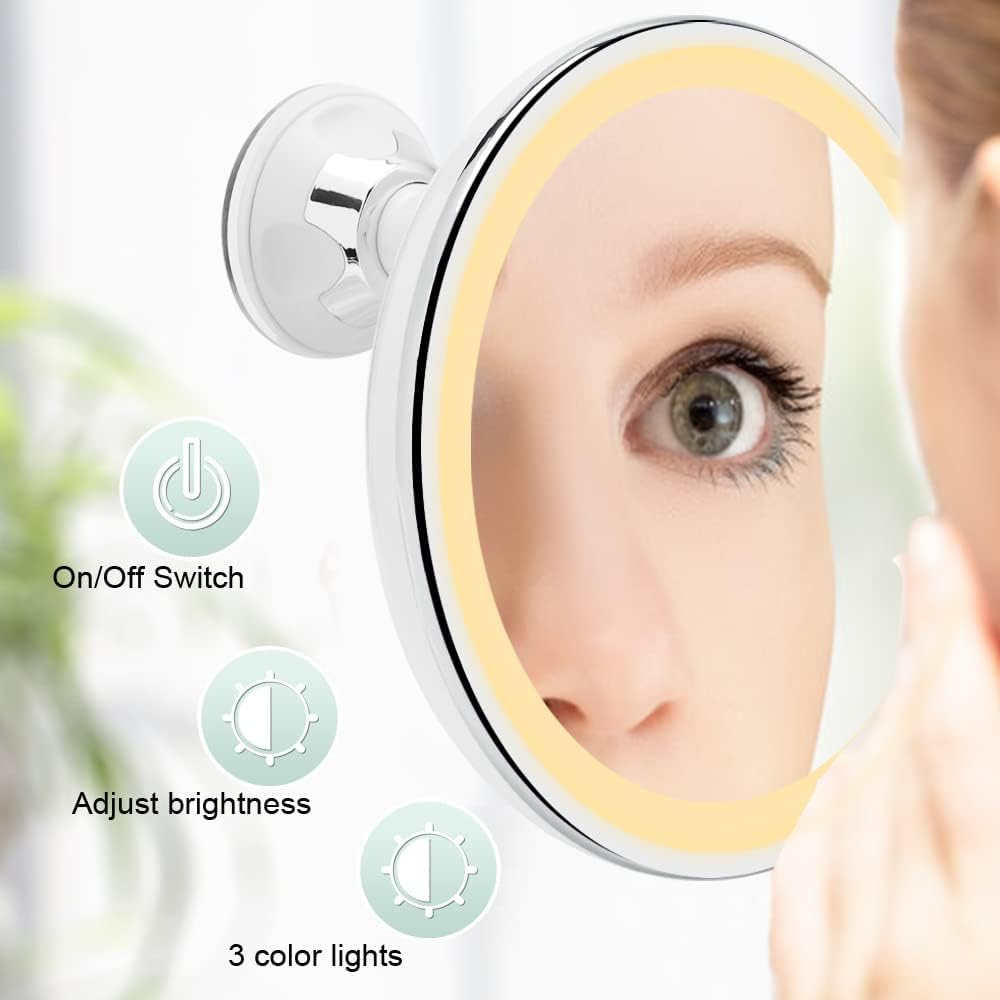 Cosmetische Spiegel Met LED-Verlichting, Make-upspiegel Met Niet Verblindende Verlichting Dimbare Helderheid Voor Make Up Scheren Make Upspiegel Met Aanraakschakelaar