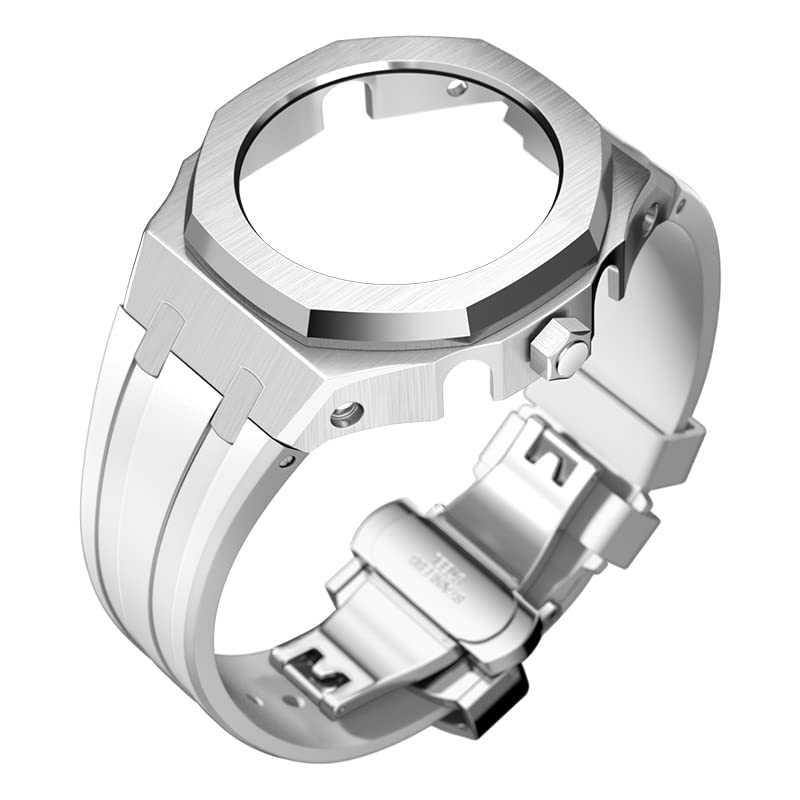 Kit modification Casioak GA-2110 boîtier métal et bracelet silicone avec outil