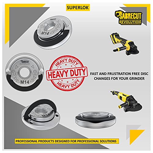 1 x SabreCut GRNSCB 45mm M14 Quick Change Heavy Duty Stainless Steel Angle Grinder Locking Retaining Flange Nut - Image 4