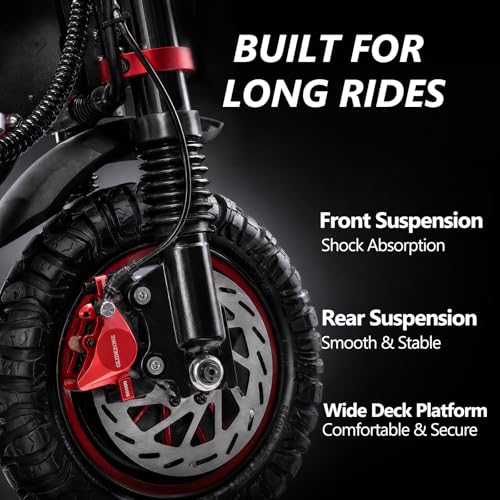 Image of GD82 Electric Scooter for Adults,7000W Dual Motor Off-Road E-Scooter, Up to 55 Mph, 62* Miles Max Range, 60V /36AH Battery, Dual Suspension Hydraulic Braking System, 12 inch Off-Road Tire
