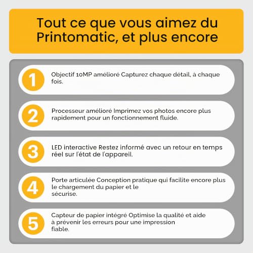 Kodak RODOMATICPBK Appareil photo numérique à développement instantané 10 Mill. pixel avec flash intégré - vue 7