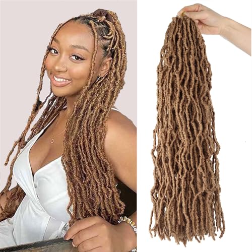 LMZIM 26 Inch Faux Locs Crochet Hair 7 Packs Soft...