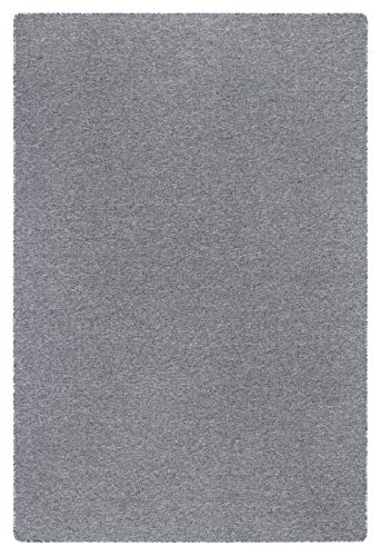 andiamo Teppich Grotone rund mit Vliesrücken, schadstoffgeprüft, meliert, Farbe:Grau, Größe:50 x 80 cm