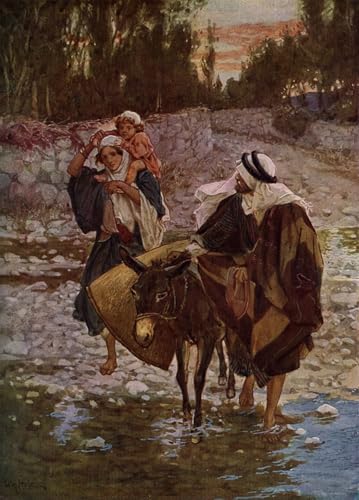 Poster Marie et Jésus Égypte - Tableau Décoration Chambre Vintage William Brassey Hole 60x90