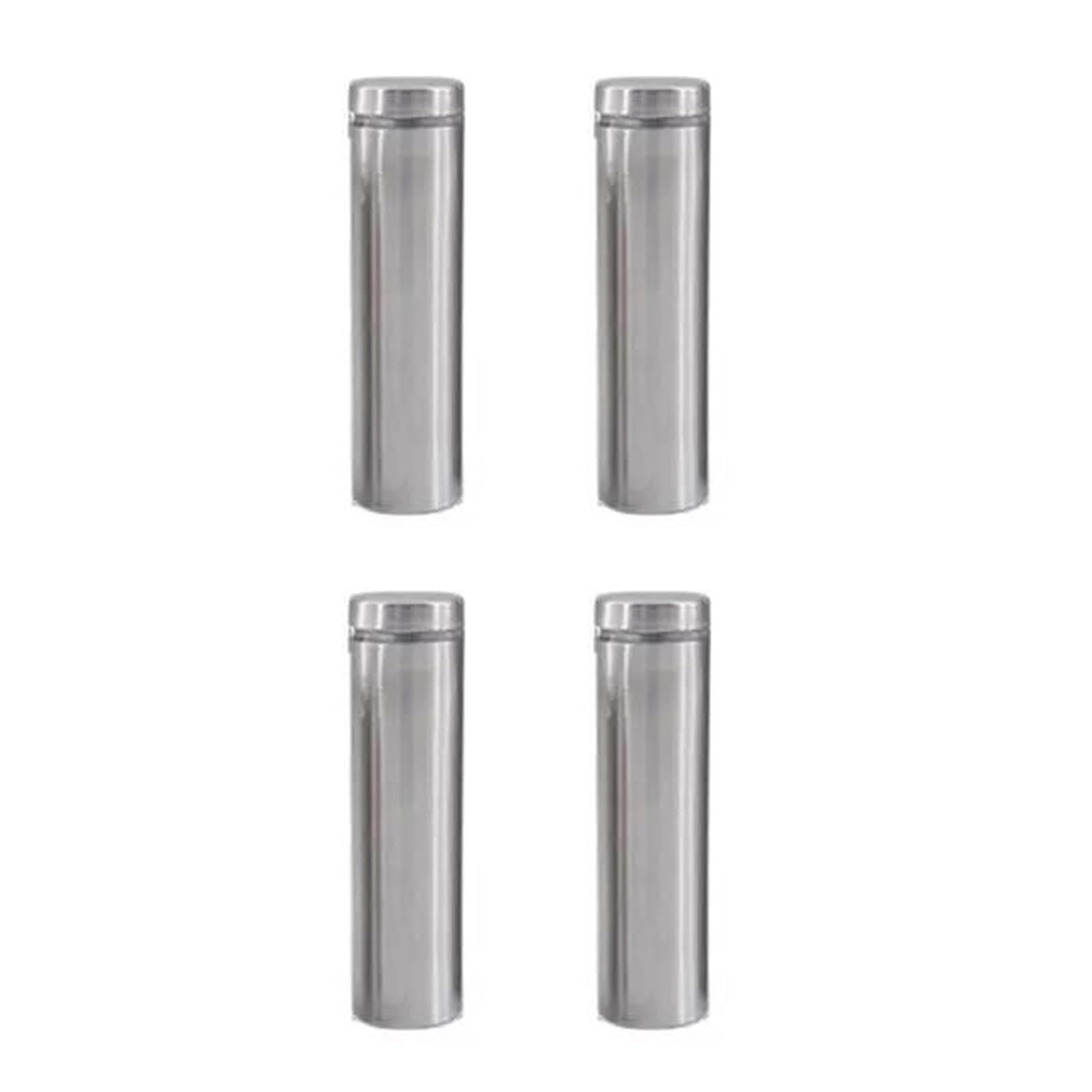 Entretoise de Verre, Supports de Panneaux, Support Vis Publicité, Acier Inoxydable Publicité Vis, Support D'entretoise en Verre À Vis pour Le Montage et La Fixation du Verre (Argent 12 x 50 mm)