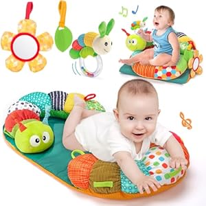 hahaland 3-in-1 Raupe Baby Spielzeug Spiegel