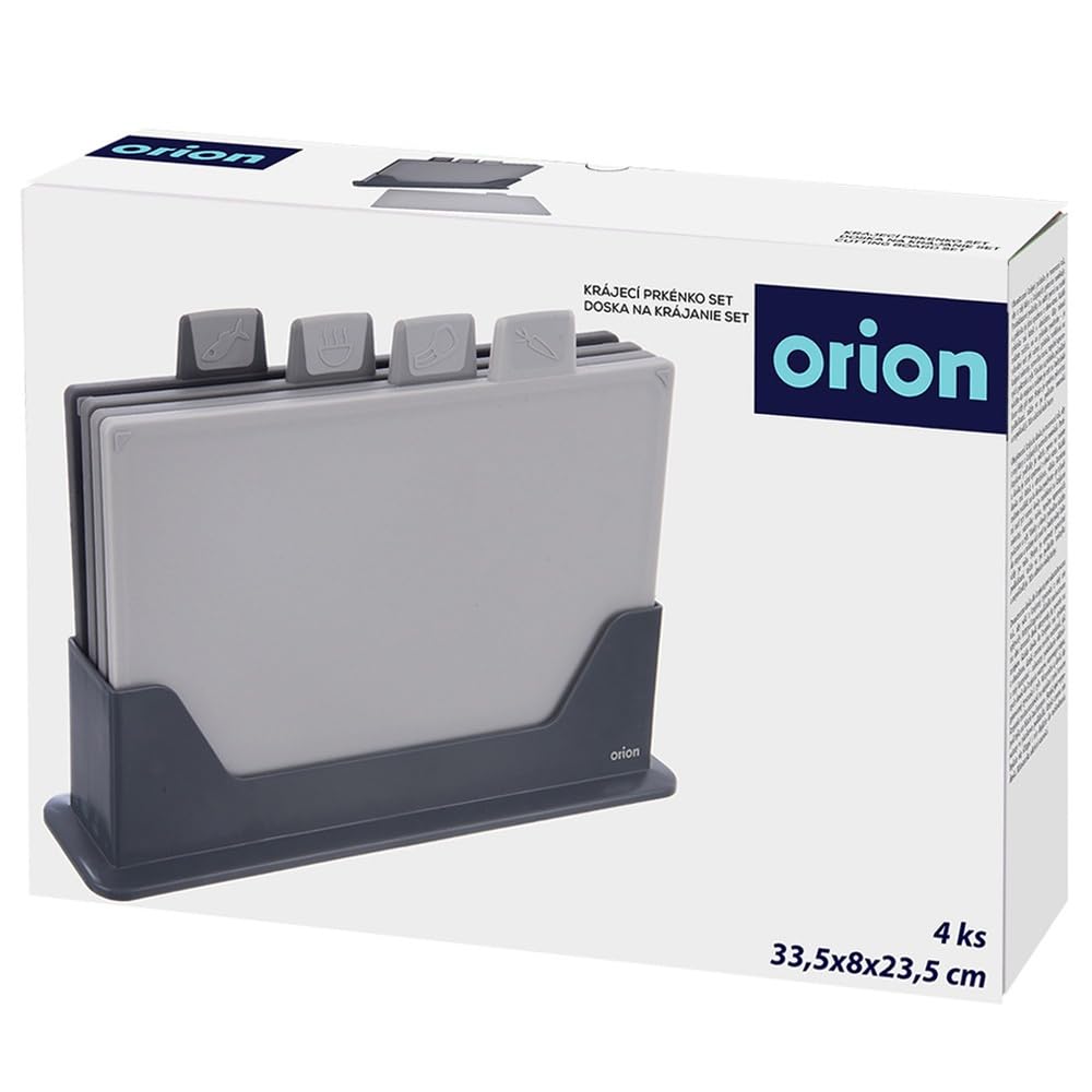 orion group Lot de 4 planches à découper avec support.