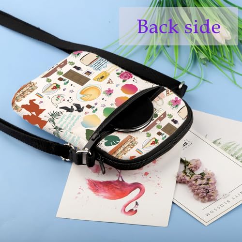 XYANFA Gold Crossbody Bag Lovers Gold Gift Tv Show Fans Gift Canvas Handbag (gold crossbody bag)4