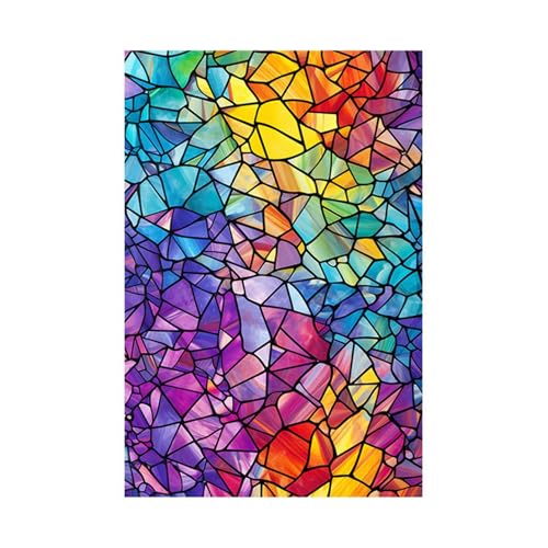 窓用 ガラスフィルム ステンドグラスシール 教会 洋風 窓シート 自粘型 裏面粘着 目隠しシート グラデーション 装飾 ガラス飛散防止 台風対策 バス 寝室 賃貸適用 おしゃれ リビング ベランダ MR-CH-264(裏面粘着) 60x200cm