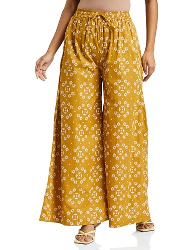 Image of Amazon Brand - Myx Women Loose Mid Rise Palazzo (Available in Plus Sizes)