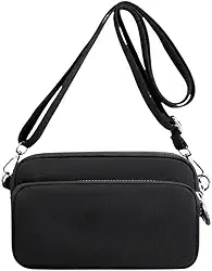 Bolsa Unissex Compacta com Duas Alças - De Mão e Transversal, Impermeável, Leve e Multiuso para Viagem e Uso Diário