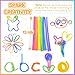 Fidget Toys Sensory Sticks for Kids: 12 Pack Sensory Toys for Kids with Autism Calming - Quiet Fidgets for Classroom Must Have - Creative Students Prizes Fun Party Favors Gifts
