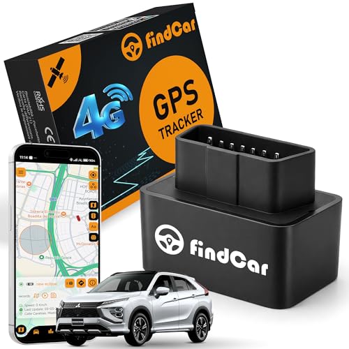 findCar 4G OBD   Localizador GPS para Coche Moto y Camión con Conexión Directa a la Batería y SIM Integrada   Rastreador con App   Alerta Antirrobo, Exceso Velocidad y Geovalla. Suscripción Flexible