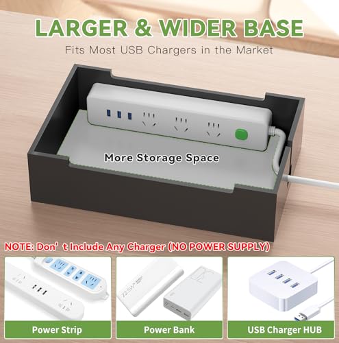 Pezin & Hulin Bamboo Charging Station-Black, (No USB Charger and Cables) by Pezin & Hulin - Used condition - Image 5