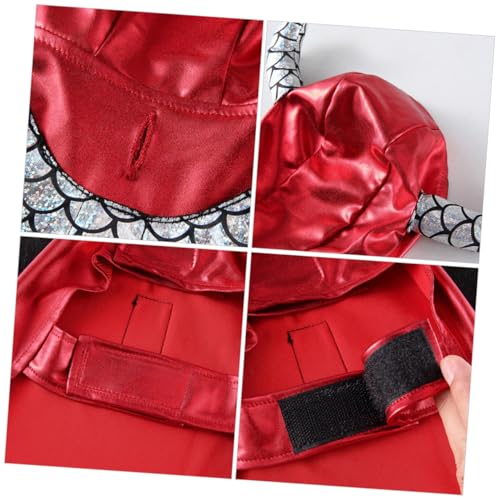 Disfraz para perro GLEAVI color rojo talla M miniatura 6
