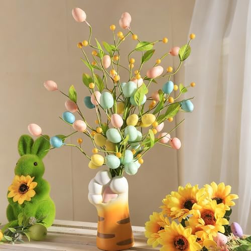 Branches artificielles de Pâques durables pour décoration sans entretien - 4