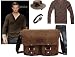 autumndeer Anti-Theft Laptop Messenger Bag for Men, 14 Inch Briefcase Multiple Pocket, Lightweight Business Shoulder Bag for Work, Travel & Commuting, Durable Oxford Laptop Bag, 32 x 10 x 27cm, Coffe