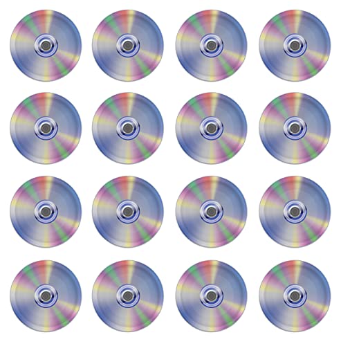 Beistle 53515 Lot de 16 assiettes CD en papier, argenté/gris