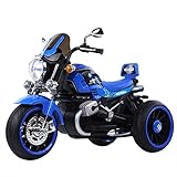 1 8歳の男の子と女の子向けの子供用電動バイク 音楽とledライト付きのデュアルドライブバッテリーカー ブルー Amazon 楽天 ヤフー等の通販価格比較 最安値 Com