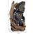 Sunnydaze 35-Inch Mountainside Rock Waterfall Fountain - Large Outdoor Water Fountain with LED Lights