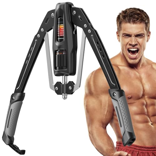 Merach Twister Arm Exerciser, 22-440lb Hydraulic Power, Adjustable Home Chest Expander, Shoulder Muscle Training Fitness Equipment, Arm Enhanced Exercise Strengthener