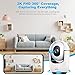 2K Pan/Tilt Security Camera, WiFi Indoor Camera for Home Security with AI Motion Detection, Baby/Pet Camera with Phone App, Color Night Vision, 2-Way Audio, 24/7, Siren, TF/Cloud Storage