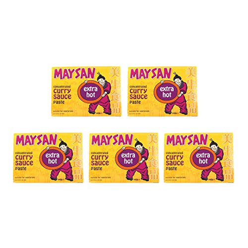 Maysan Original Chinese Curry Paste (Extra Hot) 448g (5 Packs) by Hello Oriental