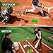 Hikeen Baseball Home Plate - 17 Inch Rubber Mat Softball Baseball Bases for Pitching & Hitting Practice,Softball Training-2-Piece Set