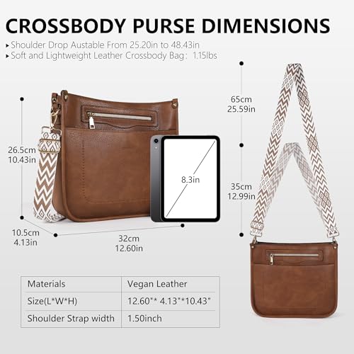 TANTOMI Vegan Leather Crossbody Bag