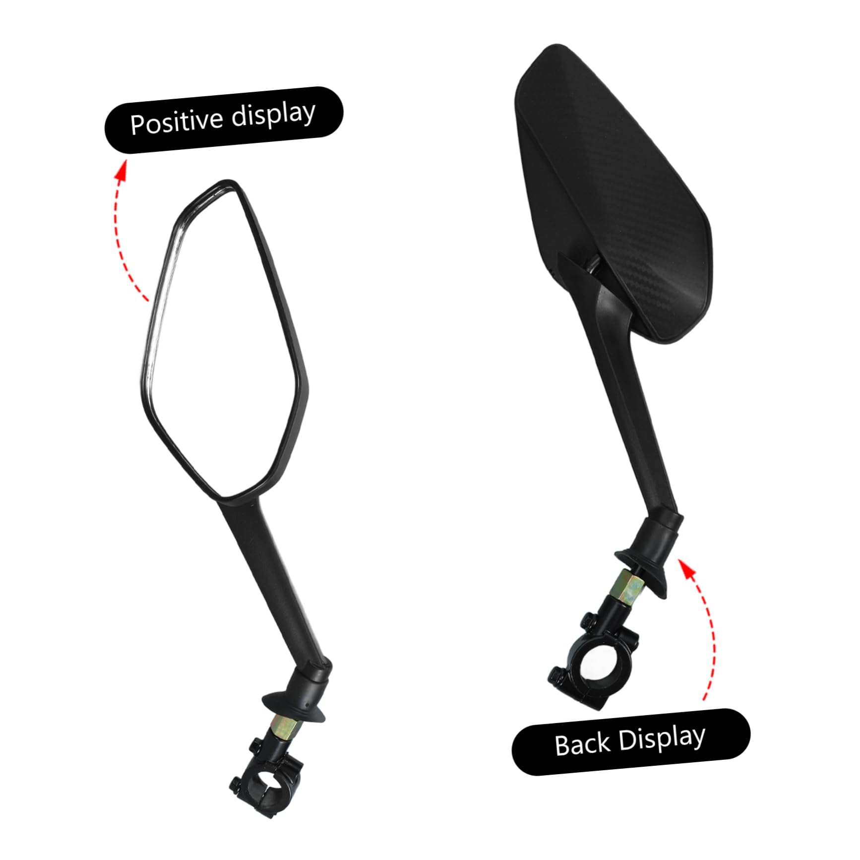 POPETPOP 3 Ensembles Vélo Miroir Vélo Électrique Modifié Miroir Cycle Visualisation Fournir Vue Arrière Pour Rétroviseur Remplacer s Guidon Rétroviseur