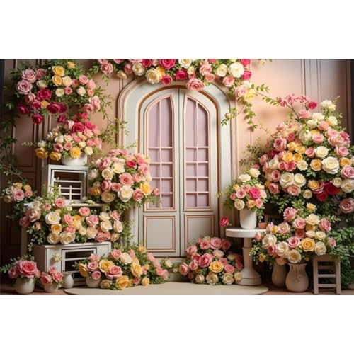 Fondo Fotográfico YongFoto Retro Floral 10x8ft miniatura 1
