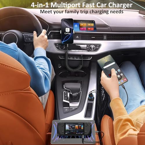 Car Charger USB C, 65W Multi Port Dual 12V Cigarette Lighter USB Charger - image 7