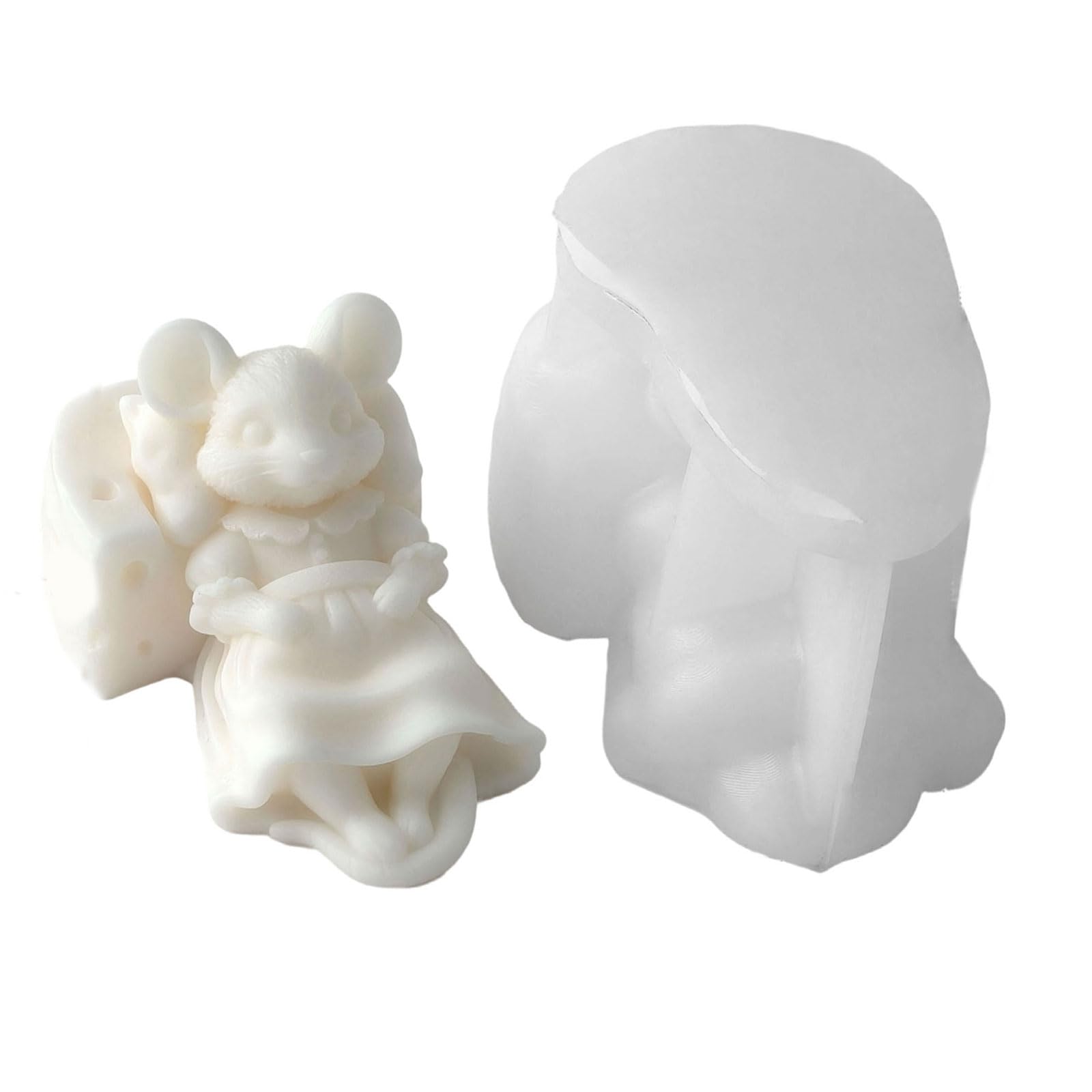 WAGHAVEN Shape Silicone Mold Dishwasher Safe Use for Melts Soap Making Unique Decorative Projects Mold