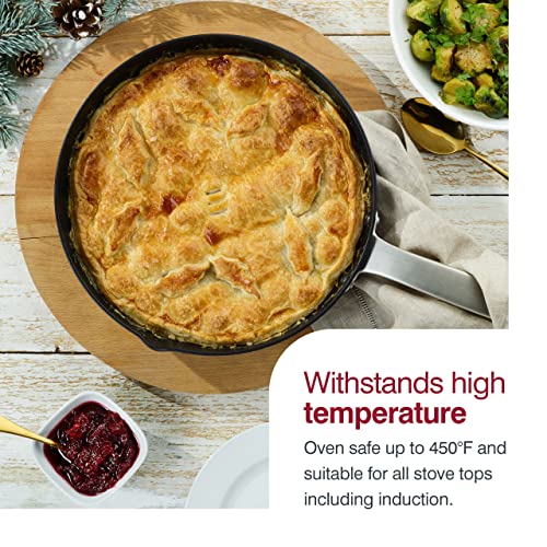 Zyliss Ultimate Pro Nonstick Frying Pan - Hard Anodized Frying Pan With Pour Spout - Non-Stick Stainless Steel Pan - Scratch-Resistant And Dishwasher-Safe Cookware - 11 Inches #TOP5