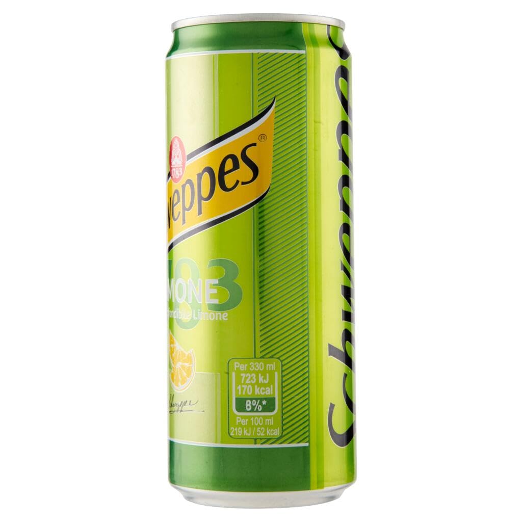 Italian Gourmet Zitronenlimonade 48 x 330 ml Dose – kohlensäurehaltiges Erfrischungsgetränk mit Zitronengeschmack, Vorratspack für Party & Alltag + Italian Gourmet Polpa