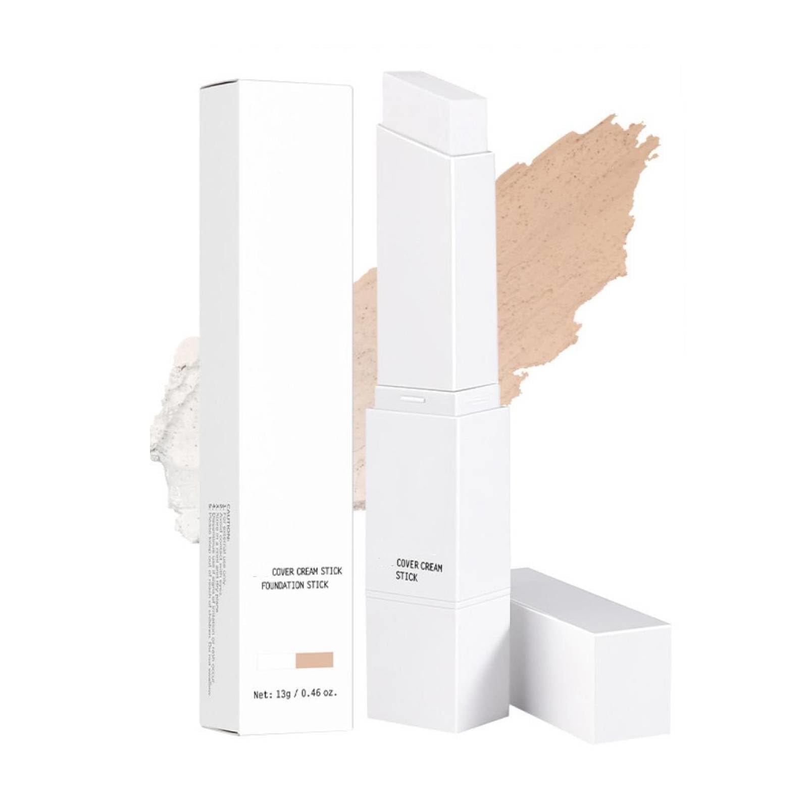 Fond De Teint Coréen 2 En 1 Stick, Fond De Teint Essence Couvrant Imperfections, Fond De Teint Blanc Qui S'adapte à Ta Peau, Facile à Appliquer,Résistant à L'eau, Facile à Transporter (Light)