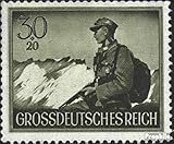 Prophila Collection Allemand Empire 885 Neuf avec Gomme Originale ** MNH 1944 héros de commémoration (Timbres pour Les collectionneurs) Militaire/Chevalier