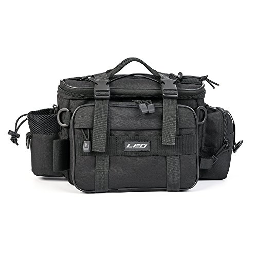 Lixada Multifuncional Bolsa de Aparejos de Pesca, Paquete de Cebo Impermeable de Pesca, Solo Bolso de Hombro, Crossbody Bolsa, para Deportes al Aire Libre