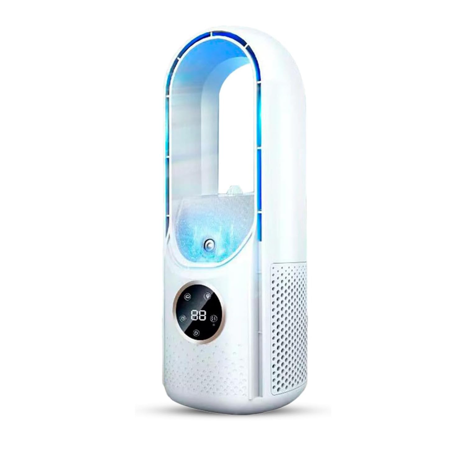 3PCS Silent Air Conditioner, Cooling Fan, Blade-Free Silent Evaporative Air Cooler, Bladeless Fan, Portable Quiet 6-Speed USB Powered Desk Table Cooling Fan For Home