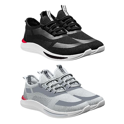 Image of BRUTON Shoes, Men's Sports Shoes, Perfect Sport Shoes & Running Shoes for Men's (Pack of 2 Combo)