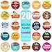 Brand Name Flavored Variety Pack Coffee Pods K Cup Sampler Gift Box - All the Top Brands and Many More - for Brewers -1 box (20 Unique Pods)